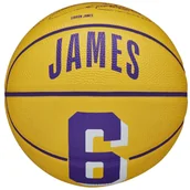 Koszykówka - Wilson Nba Player Icon Lebron James Mini Ball Wz4007201Xb, Unisex, Piłki Do Koszykówki, Żółte - miniaturka - grafika 1