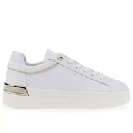 Buty sportowe damskie - Buty Tommy Hilfiger Lux Metallic Cupsole FW0FW07030-YBS - białe - miniaturka - grafika 1