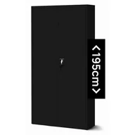 Szafy biurowe - JAN NOWAK model JAN H 900x1950x400 biurowa szafa metalowa na akta: czarna - miniaturka - grafika 1