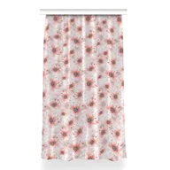 Zasłony - Gotowa zasłona wzór 150x260 cm Pomarańczowe kwiaty, Fabricsy - miniaturka - grafika 1