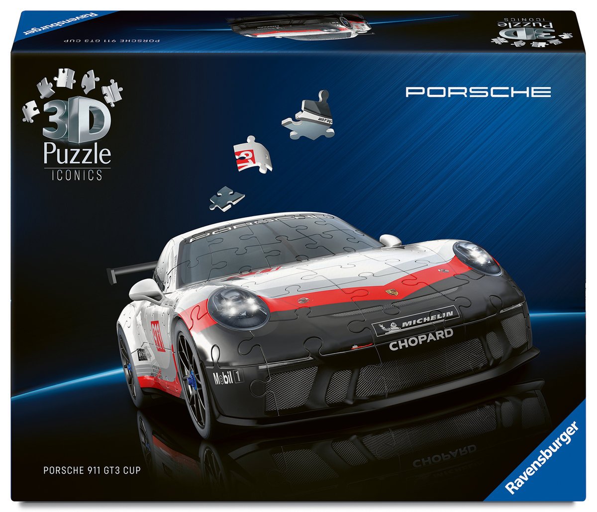 Puzzle 3D Iconics Porsche 911 GT3 Cup