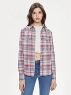 Koszule damskie - Wrangler Koszula Western 112350328 Fioletowy Slim Fit - miniaturka - grafika 1