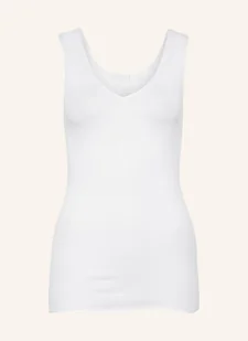 Hanro Top Cotton Seamless weiss - Koszulki i topy damskie - miniaturka - grafika 1