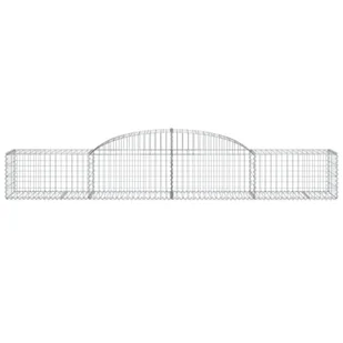 Kosze gabionowe, 10 szt, 300x50x40/60 cm, galwanizowane żelazo - Ogrodzenia - miniaturka - grafika 5