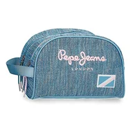 Etui na dokumenty i karty - Pepe Jeans Lena Etui, niebieski, Neceser Dos Compartimentos Adaptable, Podwójna obudowa - miniaturka - grafika 1