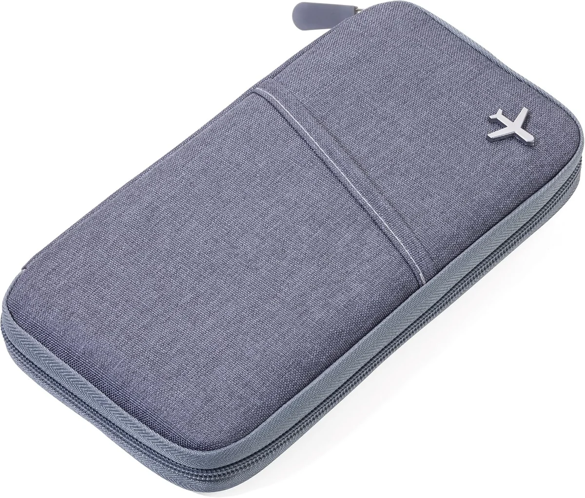 TROIKA SAFE FLIGHT etui na dokumenty podróży szare 12 kieszeni RFID