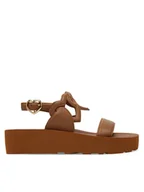 Sandały damskie - LOVE MOSCHINO Sandały JA16054I1MIA0201 Brązowy - miniaturka - grafika 1