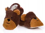 Buty dla dziewczynek - Buciki niemowlęce w formie misia niechodki 0-6 m. - miniaturka - grafika 1