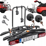 Bagażniki na rowery - Bagażnik Rowerowy Platforma Na Hak 2 Rowery Elektryczne E-bike Aguri Uchył - miniaturka - grafika 1