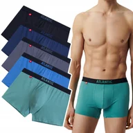 Majtki męskie - BOKSERKI MĘSKIE Atlantic 5SMH-004 sportowe majtki z bawełny 5-PAK - XXL - miniaturka - grafika 1