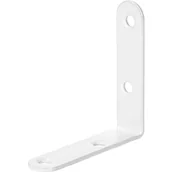 Zawiasy, okucia i inne akcesoria - Kątownik meblowy 60 mm x 60 mm x 18 mm biały powleczony proszkowo - miniaturka - grafika 1