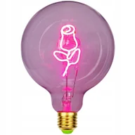 Lampy ogrodowe - ŻARÓWKA OZDOBNA XXL Róża PREZENT E27 Walentynki ŚWIĘTA Urodziny ROCZNICA - miniaturka - grafika 1