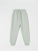 Spodnie damskie - Sinsay - Spodnie dresowe - zielony - miniaturka - grafika 1