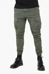 Alpha Industries spodnie bawełniane Airman Pant kolor zielony 188201.142 - Spodnie męskie - miniaturka - grafika 1