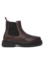 Sztyblety męskie - Tommy Jeans Sztyblety Tjm Chelsea Boot EM0EM01469 Brązowy - miniaturka - grafika 1