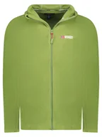 Odzież trekkingowa męska - Geographical Norway Kurtka polarowa "Tugood" w kolorze zielonym - miniaturka - grafika 1