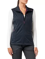 Kamizelki damskie - CMP Damska kamizelka softshell, wodoszczelna, dla kobiet, antracytowo-fioletowy fluo, 50 - miniaturka - grafika 1