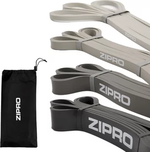 Zipro Powerband Zipro różne poziomy oporu w zestawie szary 4 szt. - Gumy, taśmy, ekspandery - miniaturka - grafika 1
