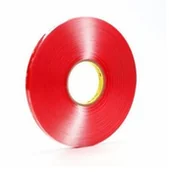 Taśmy klejące - 3M VHB 4918-F, 25 mm x 16,5 m, dwustronnie klejąca przezroczysta taśma akrylowa, grubość 2,0 mm - miniaturka - grafika 1