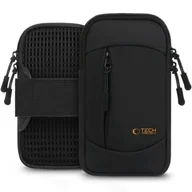 Etui i futerały do telefonów - Etui TECH-PROTECT M6 Universal Sport Armband Czarno-pomarańczowy - miniaturka - grafika 1