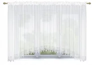 Firany - Firana Gotowa MALEZJA 400x120 WOAL Firanka - miniaturka - grafika 1