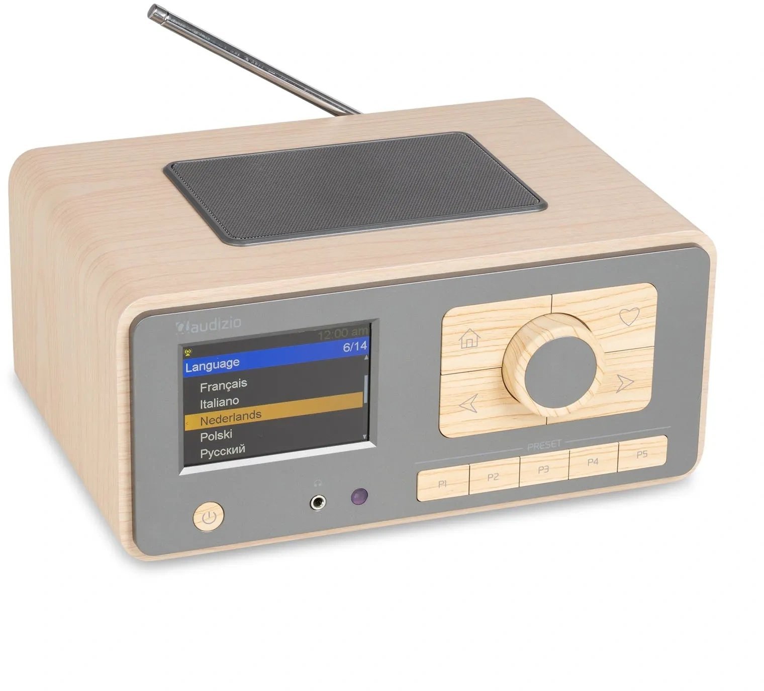 Audizio Radio internetowe Dozza z DAB+ bambusowe one size