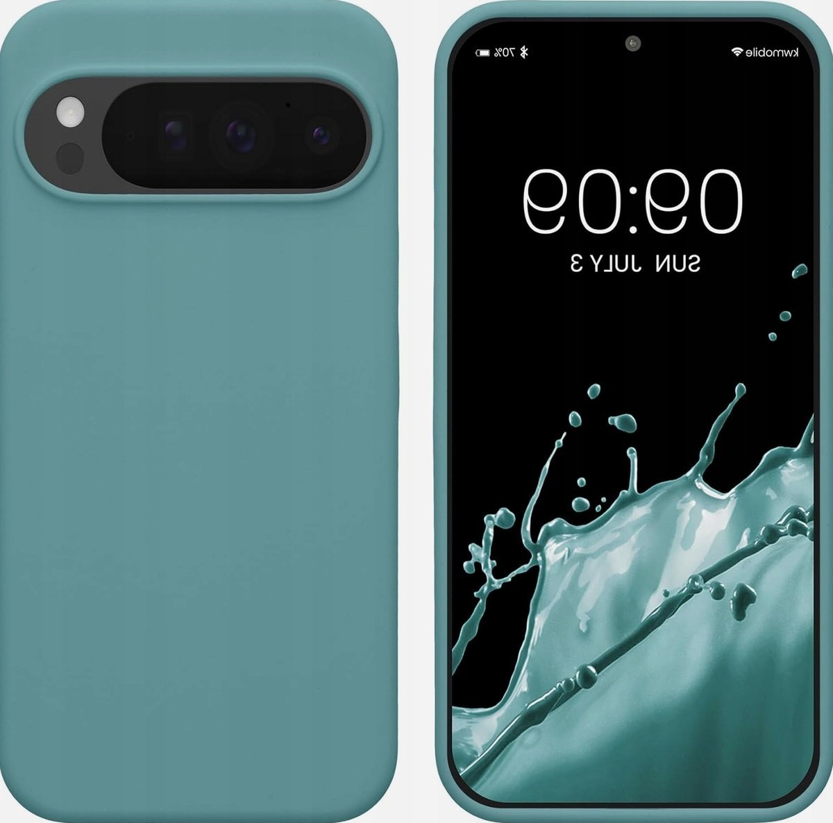 Etui silikonowe matowe antypoślizgowe na telefon 16x7cm giętkie