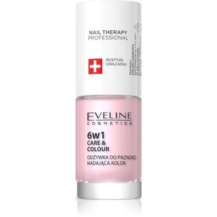 EVELINE Nail Therapy 6w1 Care &amp; Colour Odżywka Do Paznokci Pink 5ml - Odżywki do paznokci - miniaturka - grafika 1