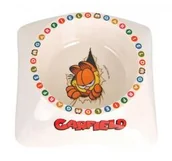 Miski dla kotów - Garfield miska z melaminy /biało-szara - miniaturka - grafika 1