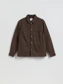 Koszule męskie - Reserved - Jeansowa koszula comfort fit - dark grey jeans - miniaturka - grafika 1