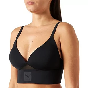 PUMA Wyściełana braletka Longline Wyściełany biustonosz Kobiety , Black Combo. , M - Biustonosze - miniaturka - grafika 1