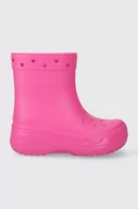 Buty dla dziewczynek - Crocs kalosze dziecięce kolor różowy - miniaturka - grafika 1