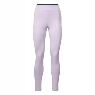 REEBOK - DAMSKIE LEGGINSY - RIE COTTON LEGGING HT6264 liliowe - Legginsy - miniaturka - grafika 1