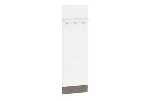 Wieszak ścienny SARPA *biały/brązowy / 40x136x20 / Płyta laminowana 16mm - Wieszaki i stojaki - miniaturka - grafika 1