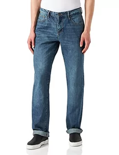 Spodenki męskie - Urban Classics Męskie spodnie jeansowe o luźnym kroju, Piaskowy Destroyed Washed, 30-32 - grafika 1