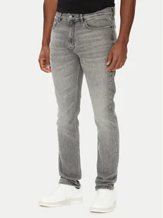 HUGO Jeansy 50542701 Szary Slim Fit - Spodnie męskie - miniaturka - grafika 1