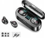 Słuchawki - Słuchawki Bezprzewodowe F9 Tws Powerbank + Kabel - miniaturka - grafika 1