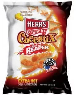 Herr'S Carolina Reaper Crunchy Cheestix Hot 227G - Chipsy - miniaturka - grafika 1