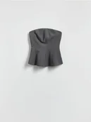 Marynarki i żakiety damskie - Reserved - Gorsetowy top - jasnoszary - miniaturka - grafika 1