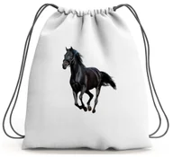 Torby szkolne - PLECAK WOREK KONIE KOŃ SZKOLNY NA BUTY WF OBUWIE - miniaturka - grafika 1