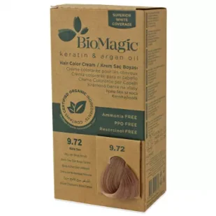 Biomagic Farba do włosów bardzo jasny beżowy blond (9.72) 250 g - Farby do włosów i szampony koloryzujące - miniaturka - grafika 1