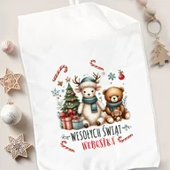 Okrycia kąpielowe dla dzieci - RĘCZNIK Świąteczny z Imieniem Dla Dziecka - miniaturka - grafika 1