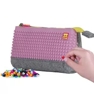 Piórniki - Pixelbags PIXIECREW Piórnik szary różowy GXP-606243 - miniaturka - grafika 1