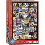Puzzle - Eurographics Puzzle 1000 elementów Stare plakaty Kolej w Kanadzie - miniaturka - grafika 1