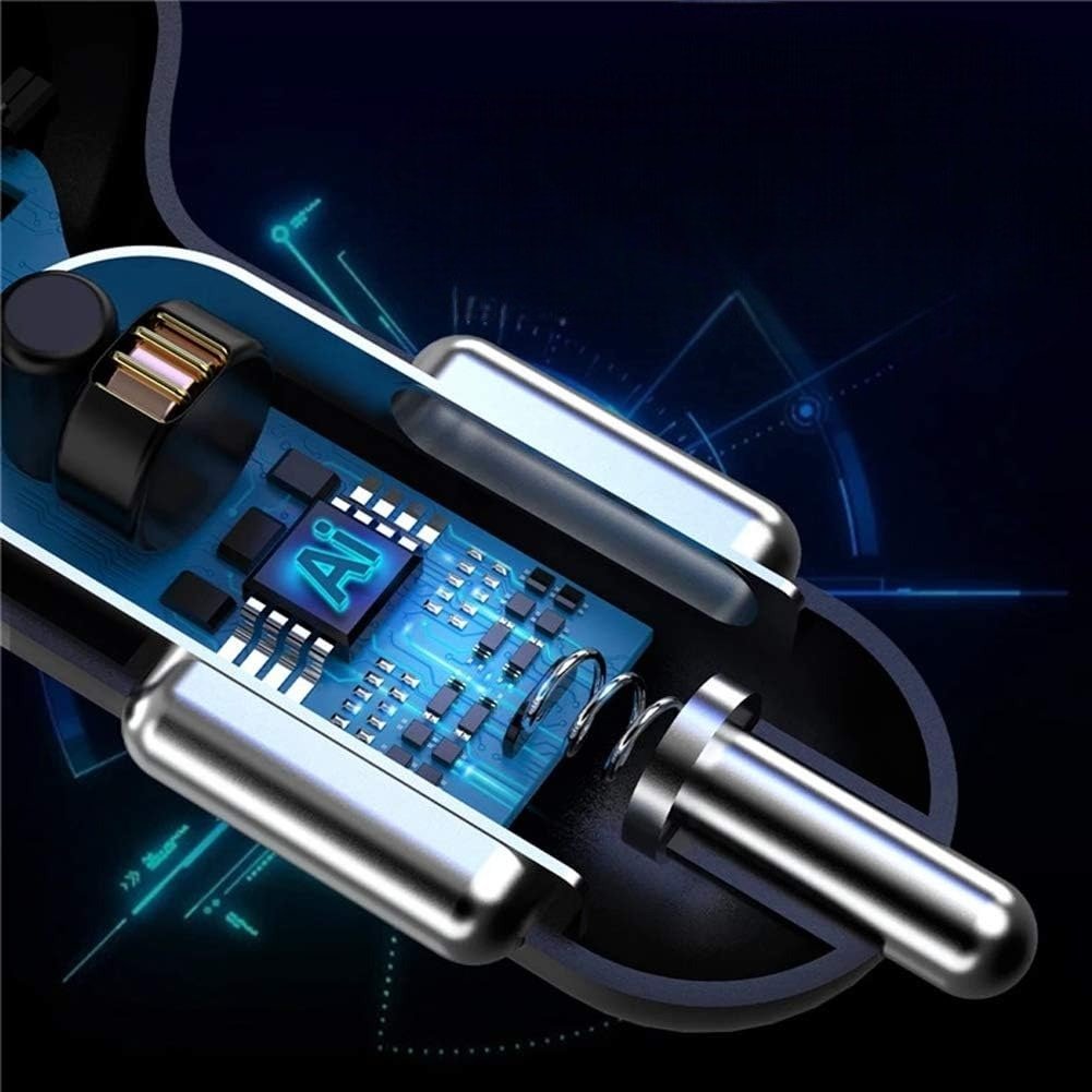 Ładowarka 4 Porty USB PD QC 3.0 do Auta + Kabel SZYBKIE DOŁADOWANIE TEL