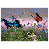 Zabawki kreatywne - Mozaika diamentowa, haft 30x40 Motyle Flamingo line - miniaturka - grafika 1