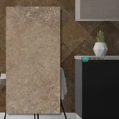 Kostki brukowe i krawężniki - Tiles Tawertyn Noce bębnowany 40,6x61x1,2 cm - miniaturka - grafika 1