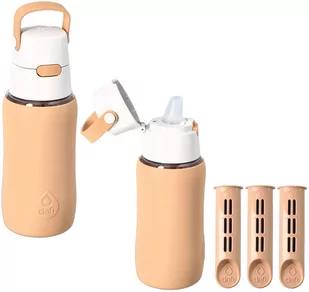 Butelka Filtrująca Dafi SOLID 0,5L CAPPUCCINO SiliconeFit z 4 filtrami - Butelki filtrujące - miniaturka - grafika 1
