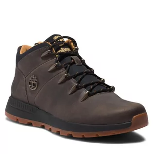 Botki męskie - Trekkingi Timberland Sprint Trekker Mid TB0A657Z0331 Md Grey Full Grain - grafika 1