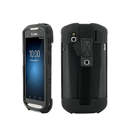 Mobilis Wzmocniona obudowa do terminala Zebra TC51 TC52 TC56 TC57 z uchwytem i długopisem, etui ochronne Made in France, czarne
